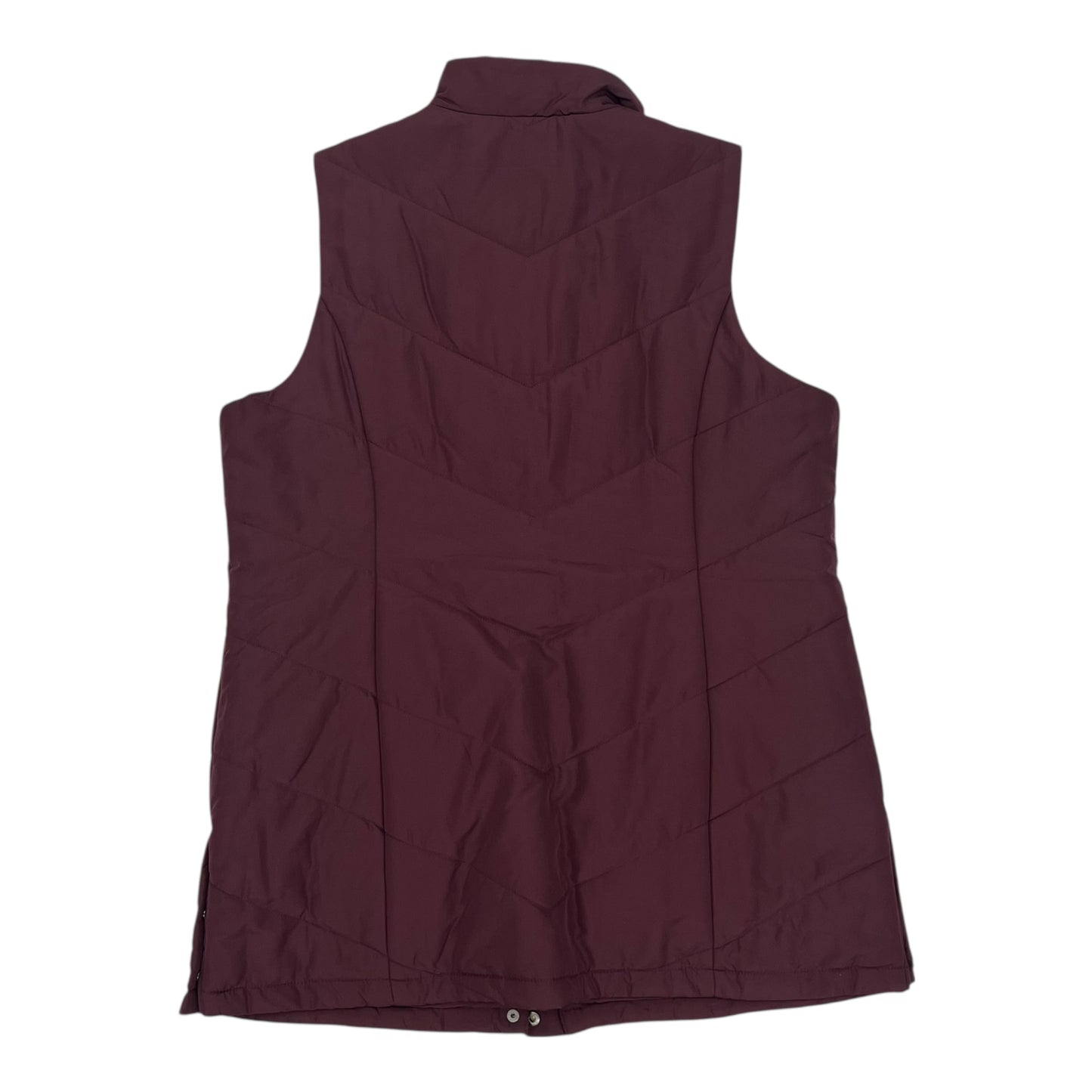 Vest Puffer & Quilted By Christopher And Banks In Maroon, Size:Xl