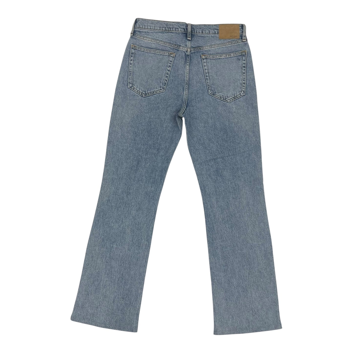 Jeans Boot Cut By Rag & Bones Jeans In Blue Denim, Size:6