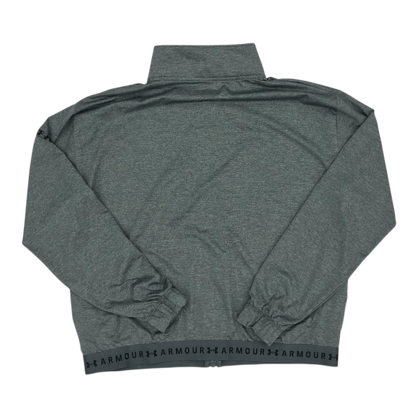 Athletic Jacket By Under Armour In Grey, Size:L