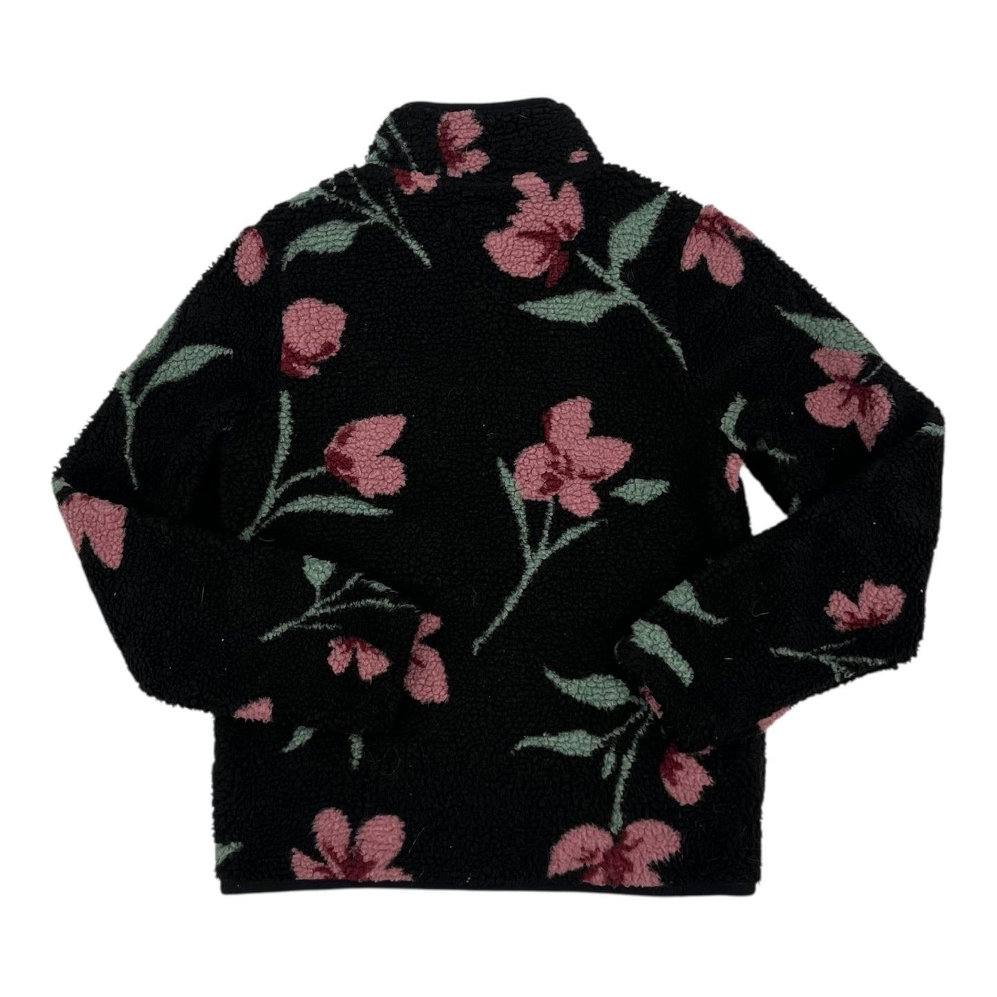Jacket Faux Fur & Sherpa By Volcom In Black & Pink, Size:Xs