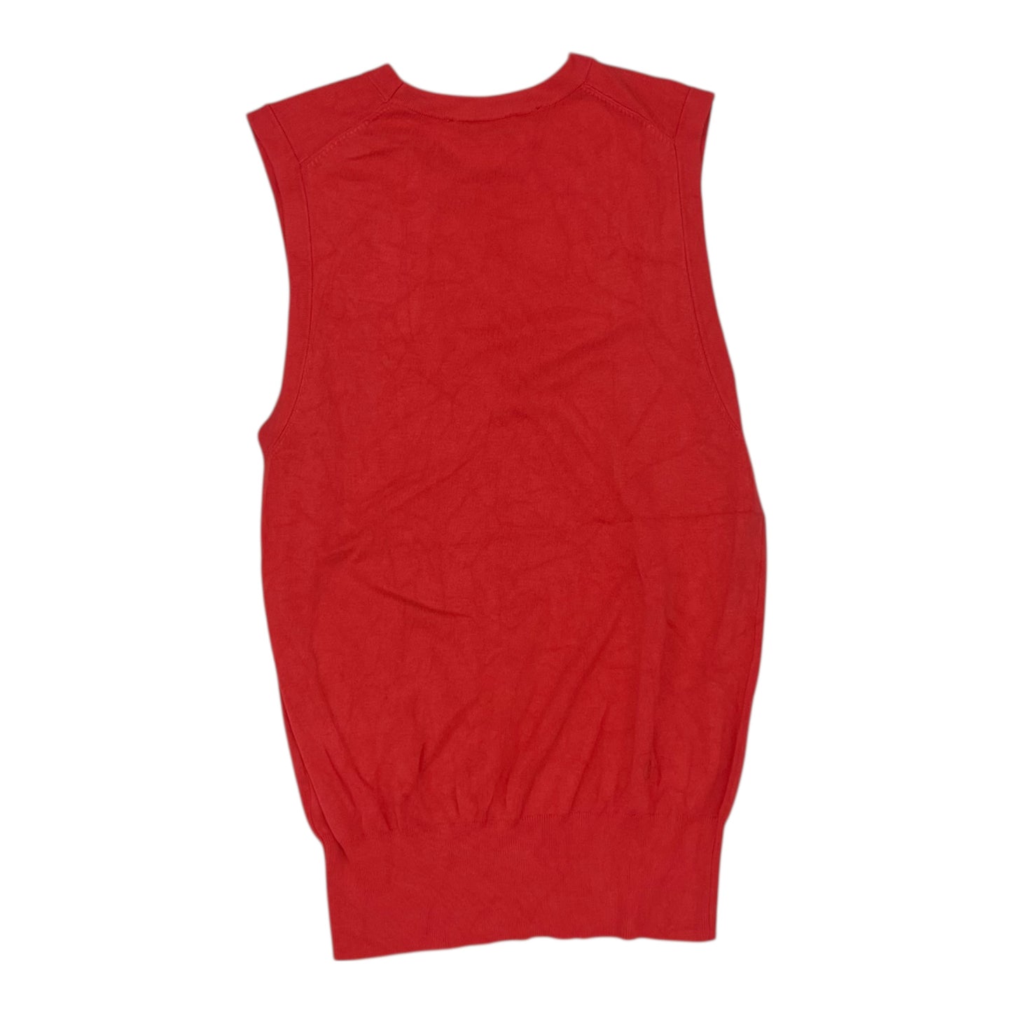 Vest Sweater By Zara In Orange, Size:L