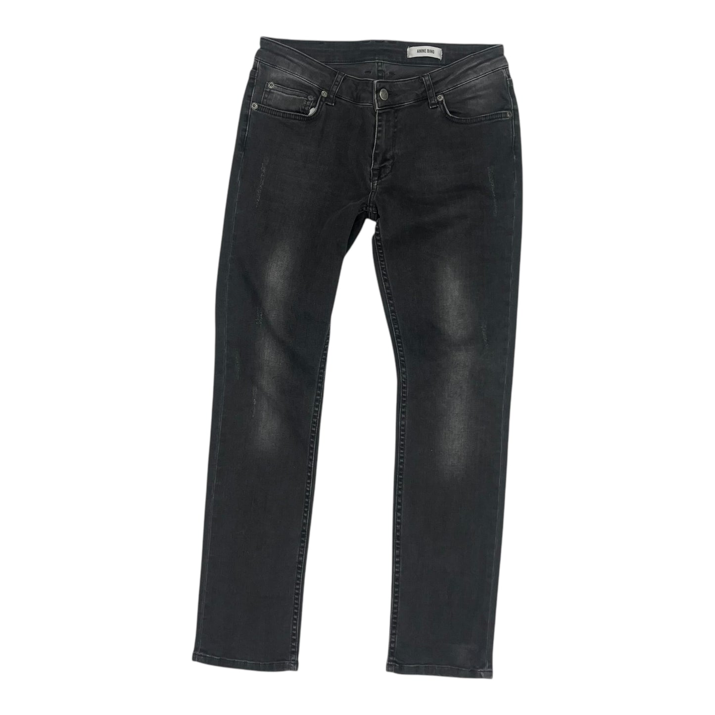 Jeans Skinny By Anine Bing In Black Denim, Size:2