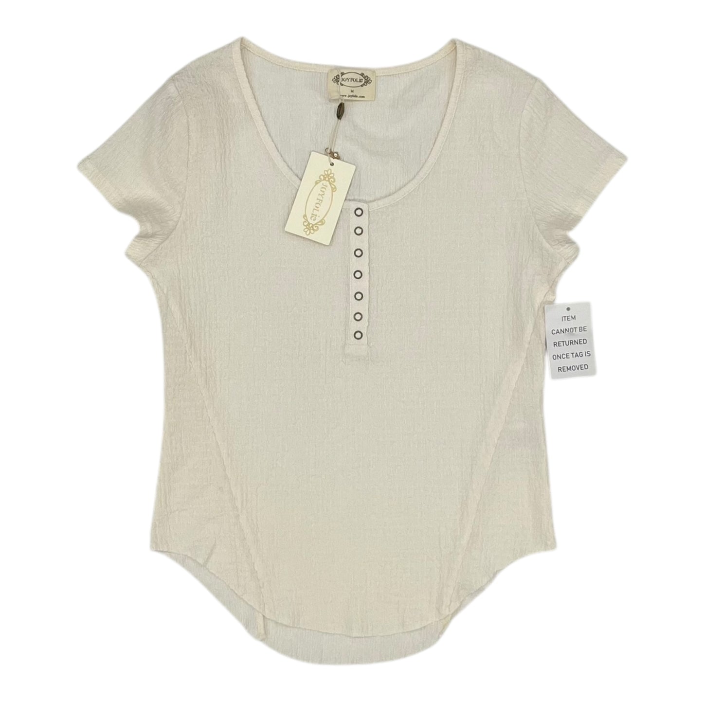 Top Ss By Clothes Mentor In Cream, Size:M