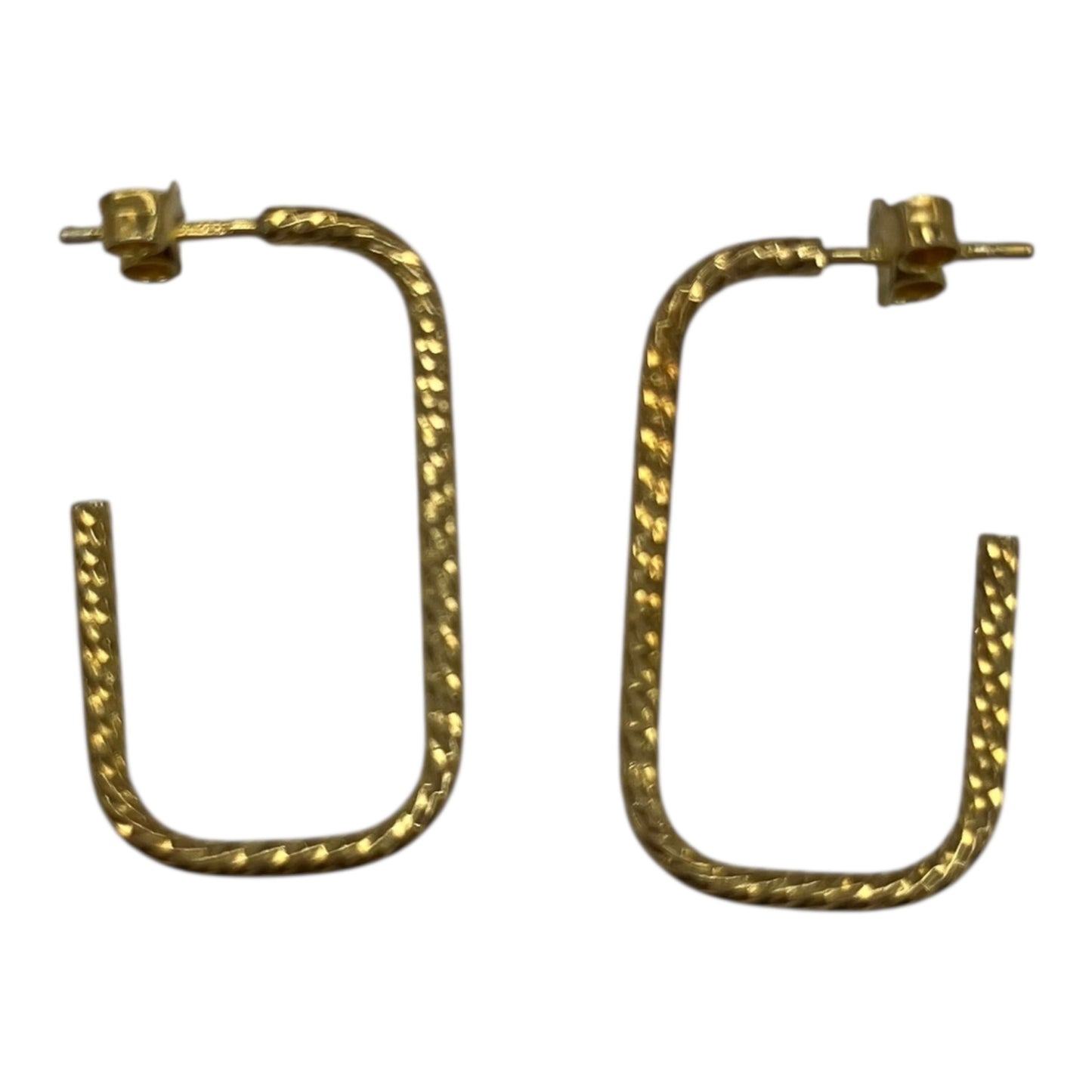 Earrings Hoop By Clothes Mentor In Gold