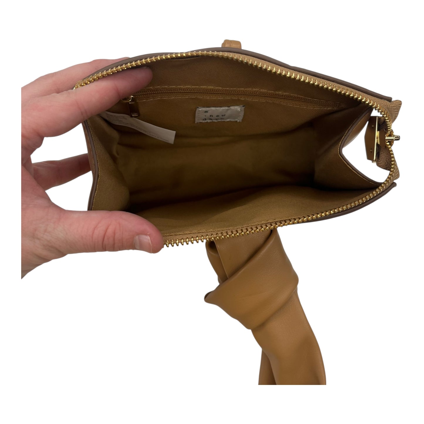 Clutch By A New Day In Tan, Size:Medium