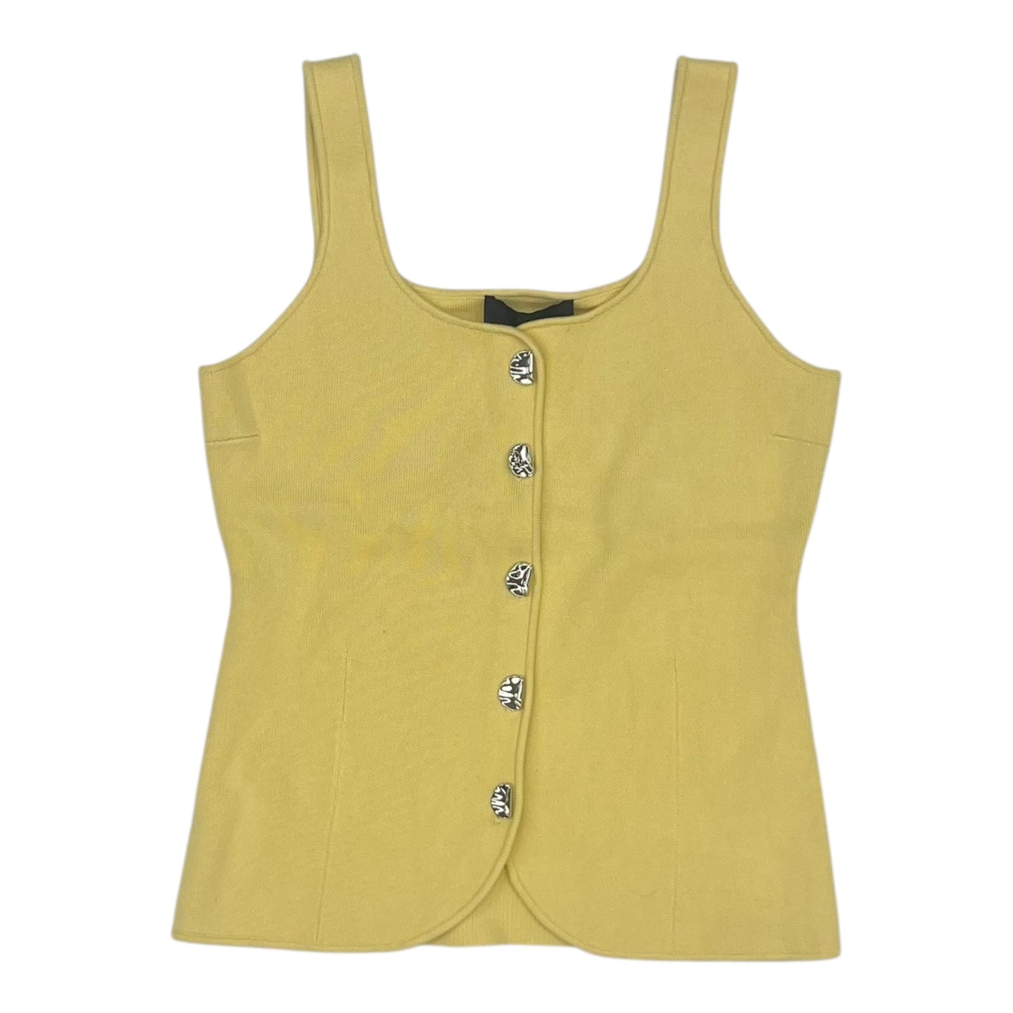 Vest Sweater By Zara In Yellow, Size:L