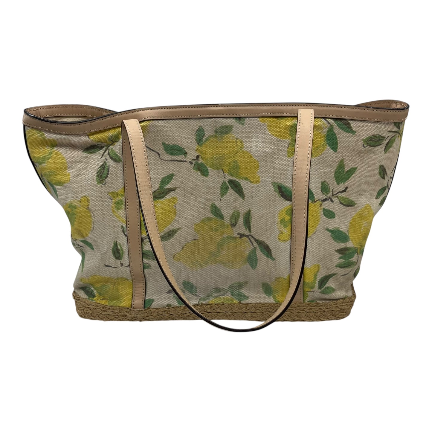 Handbag Designer By Kate Spade In Tan & Yellow, Size:Large