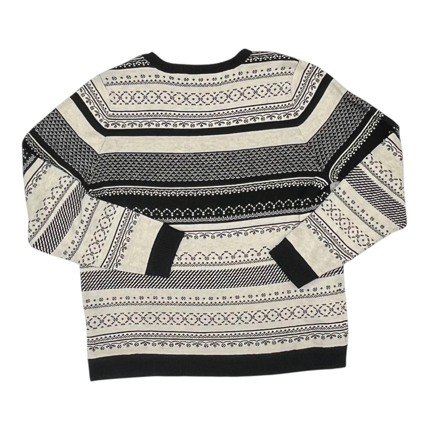 Sweater By Croft And Barrow In Black & White, Size:Xl