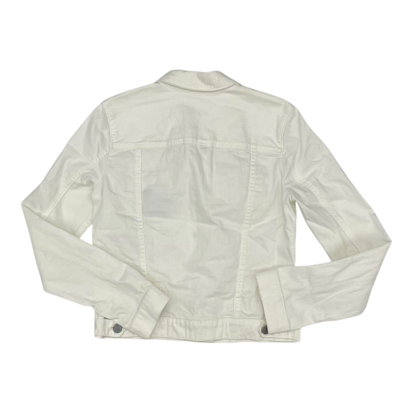 Jacket Denim By Kut In White Denim, Size:S
