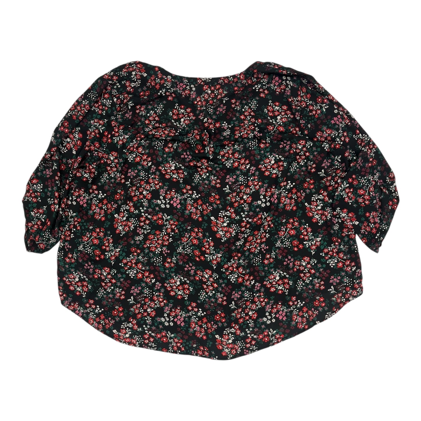 Blouse Ls By Maurices In Black, Size:4X