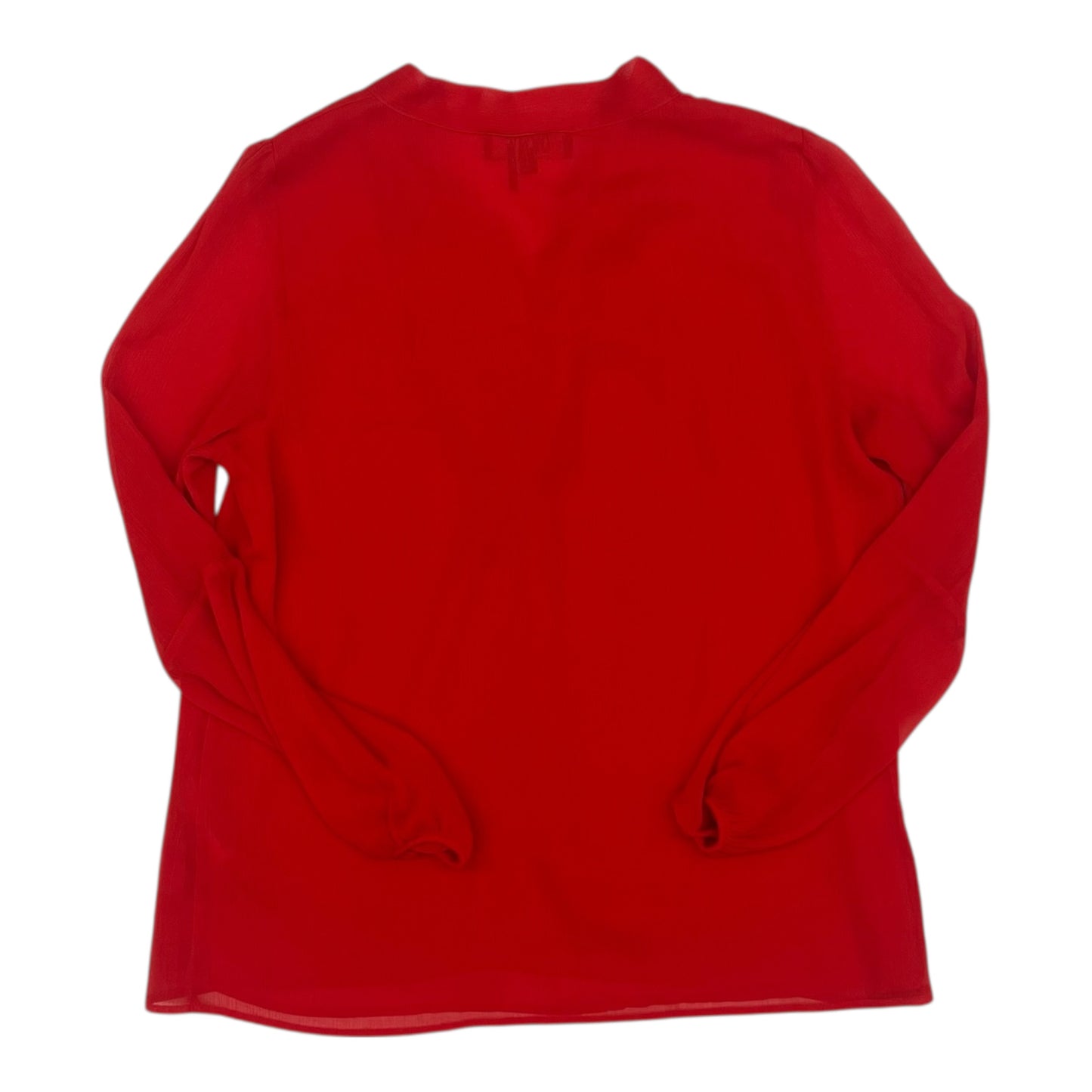 Blouse Ls By Dkny In Red, Size:M
