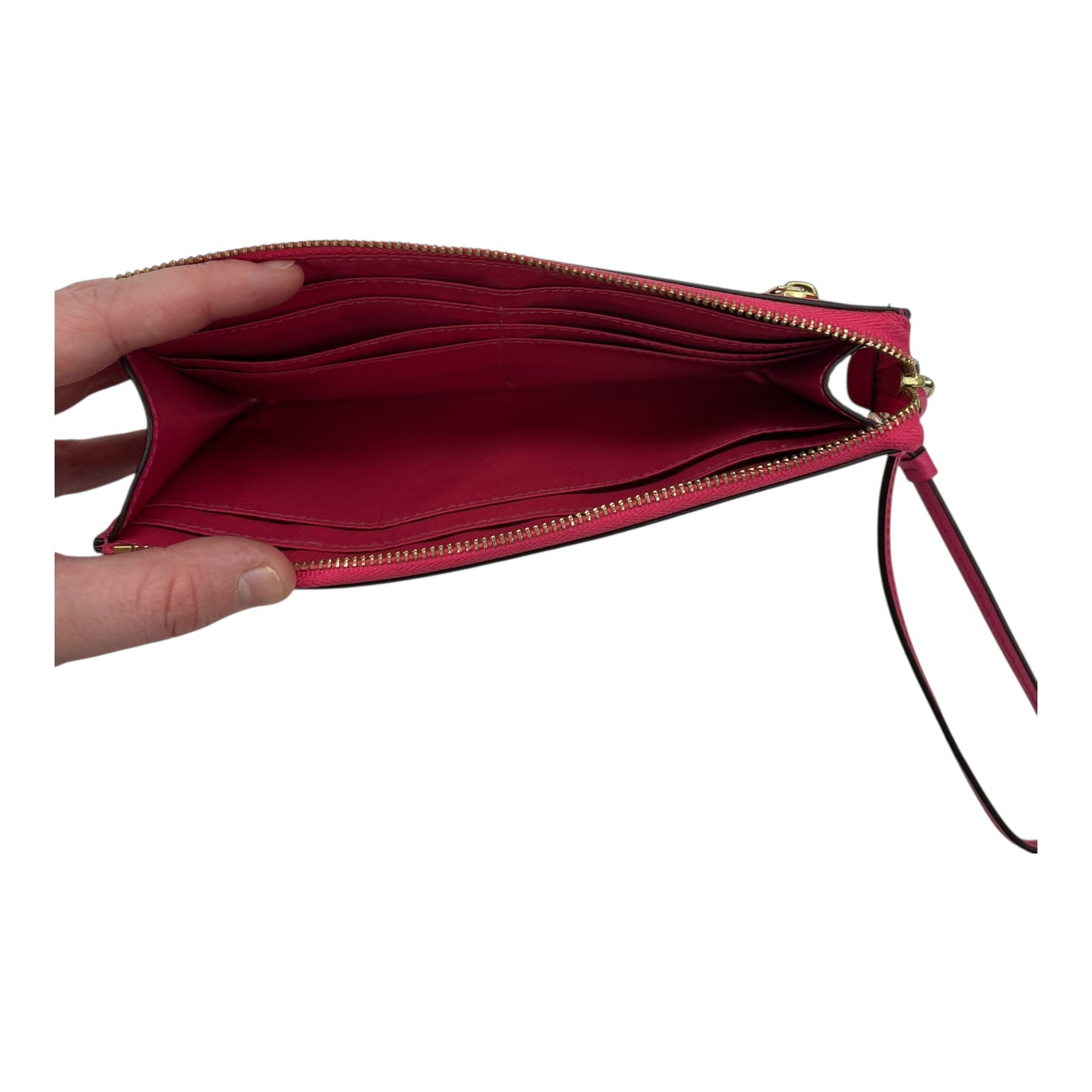 Wristlet Designer By Coach In Pink, Size:Medium
