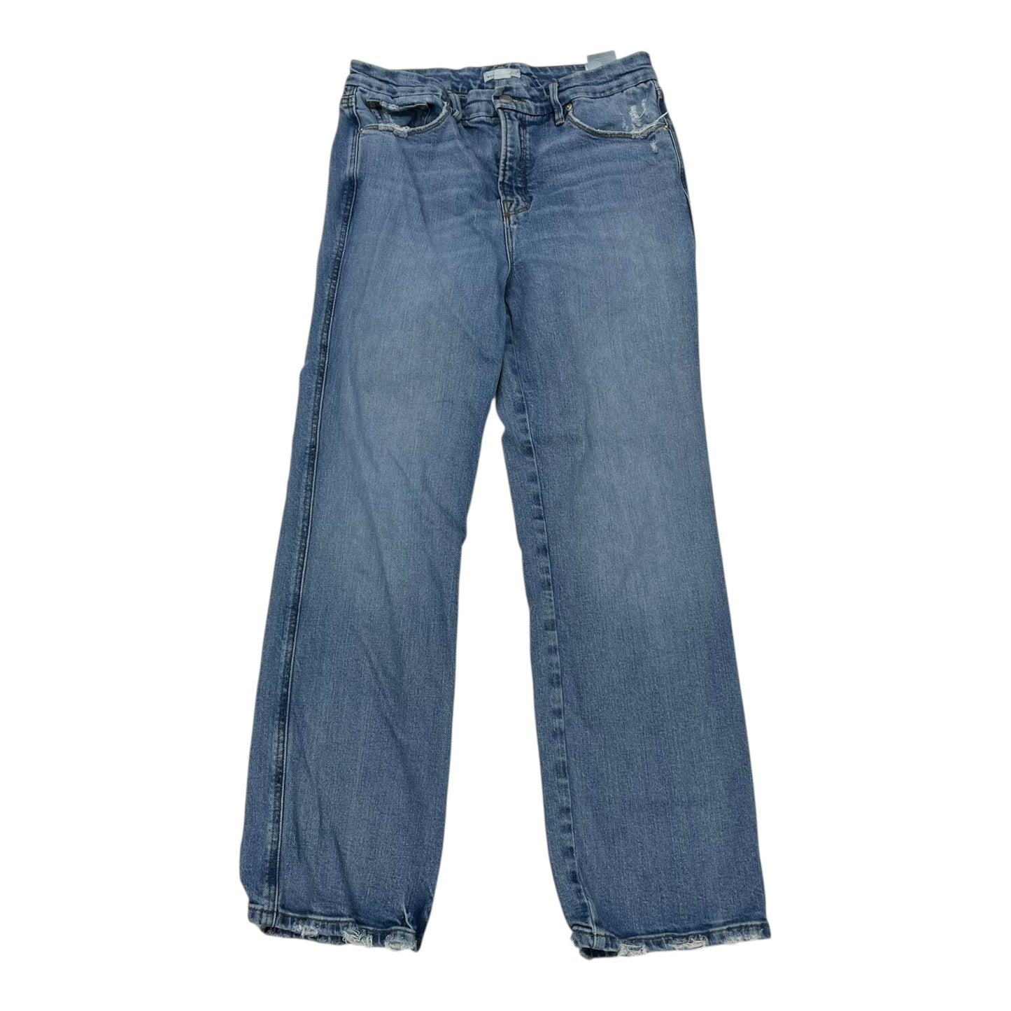 Jeans Straight By Good American In Blue Denim, Size:10