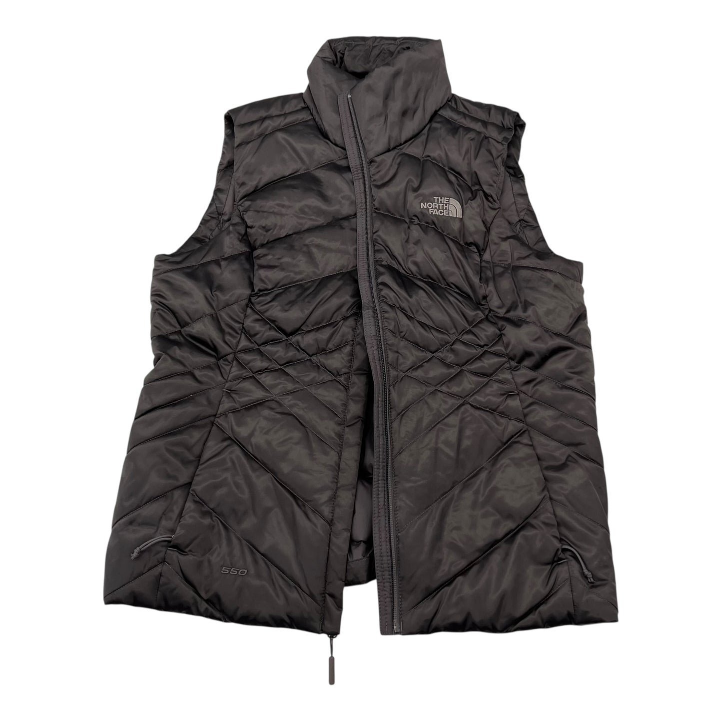 Vest Puffer & Quilted By The North Face In Grey, Size:M