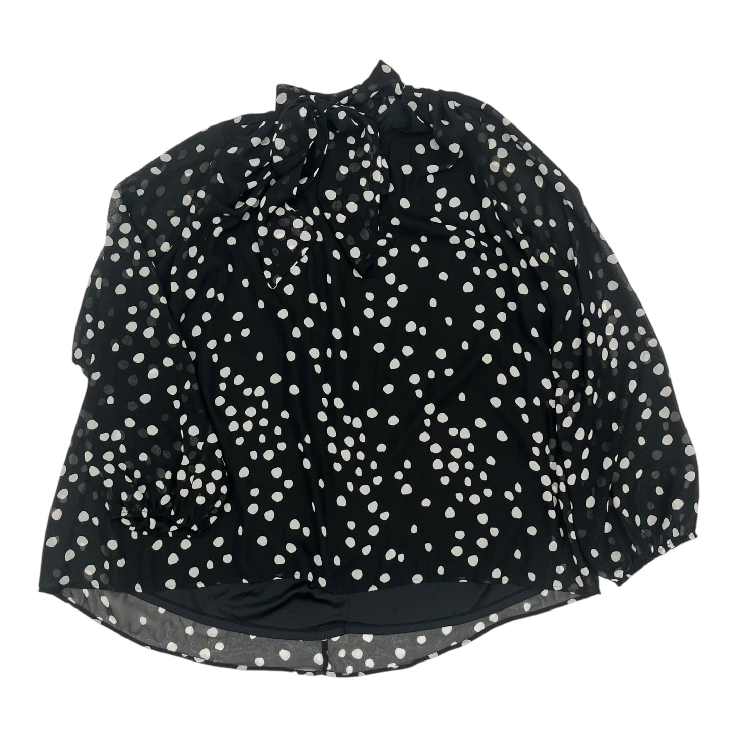 Blouse Ls By Lane Bryant In Polkadot Pattern, Size:3X