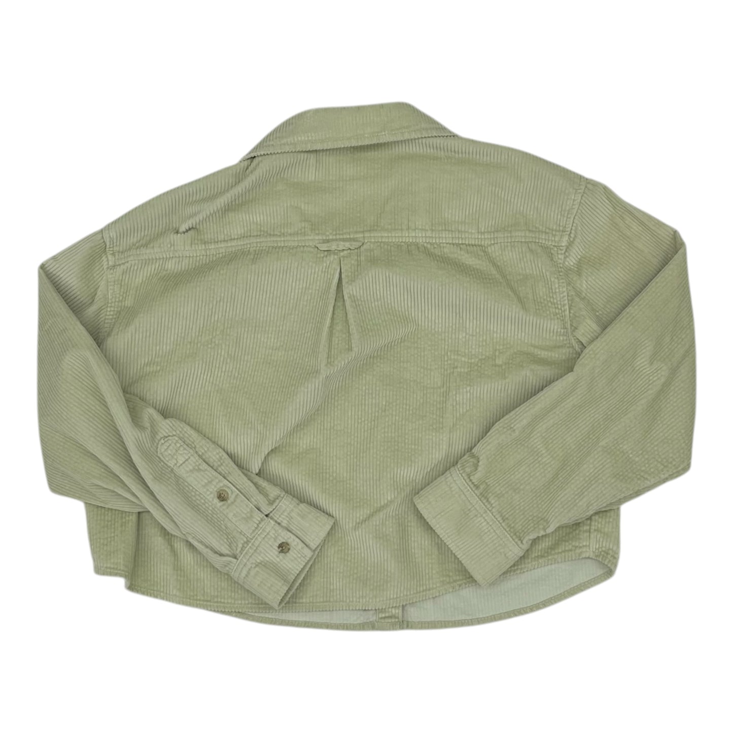 Jacket Shirt By American Eagle In Green, Size:S