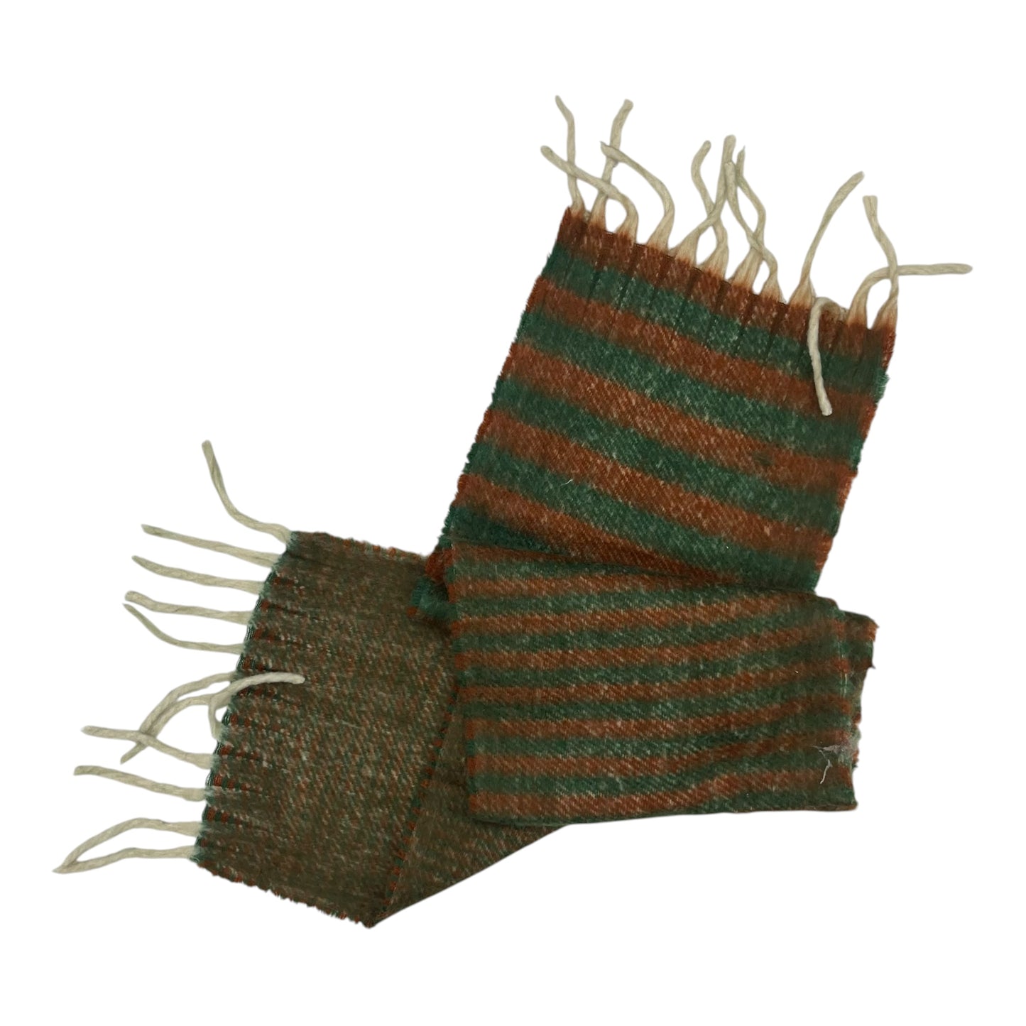 Scarf Winter By Clothes Mentor In Green & Orange