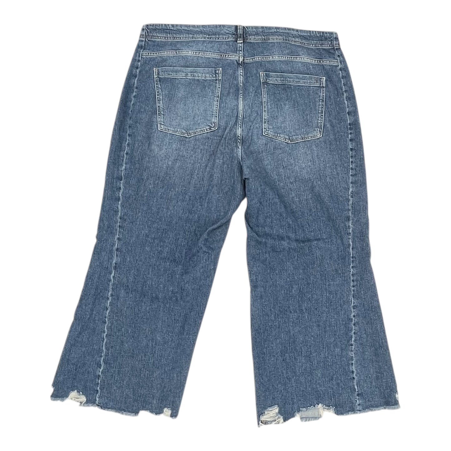 Jeans Wide Leg By Pilcro In Blue Denim, Size:20