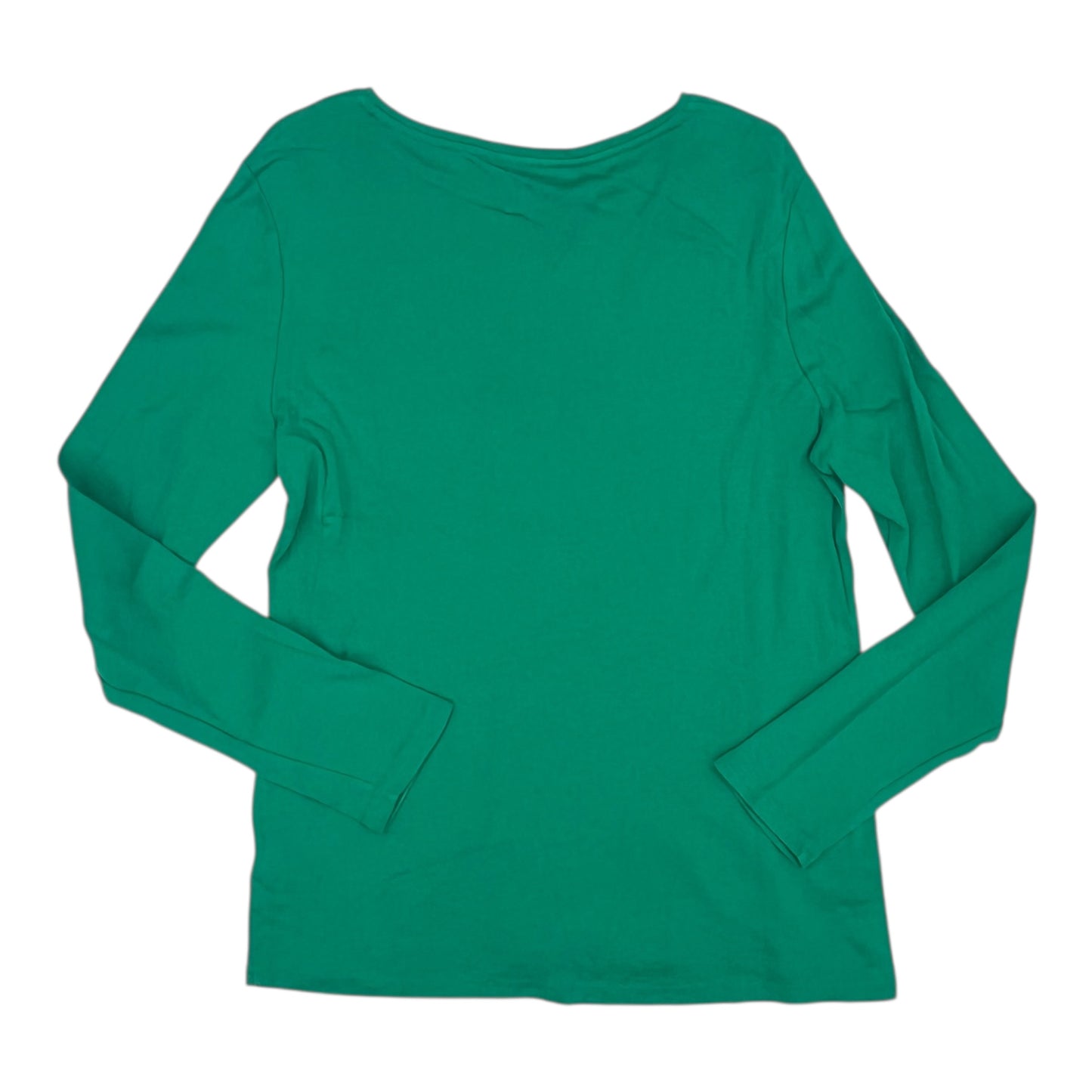 Top Ls Basic By Talbots In Green, Size:L