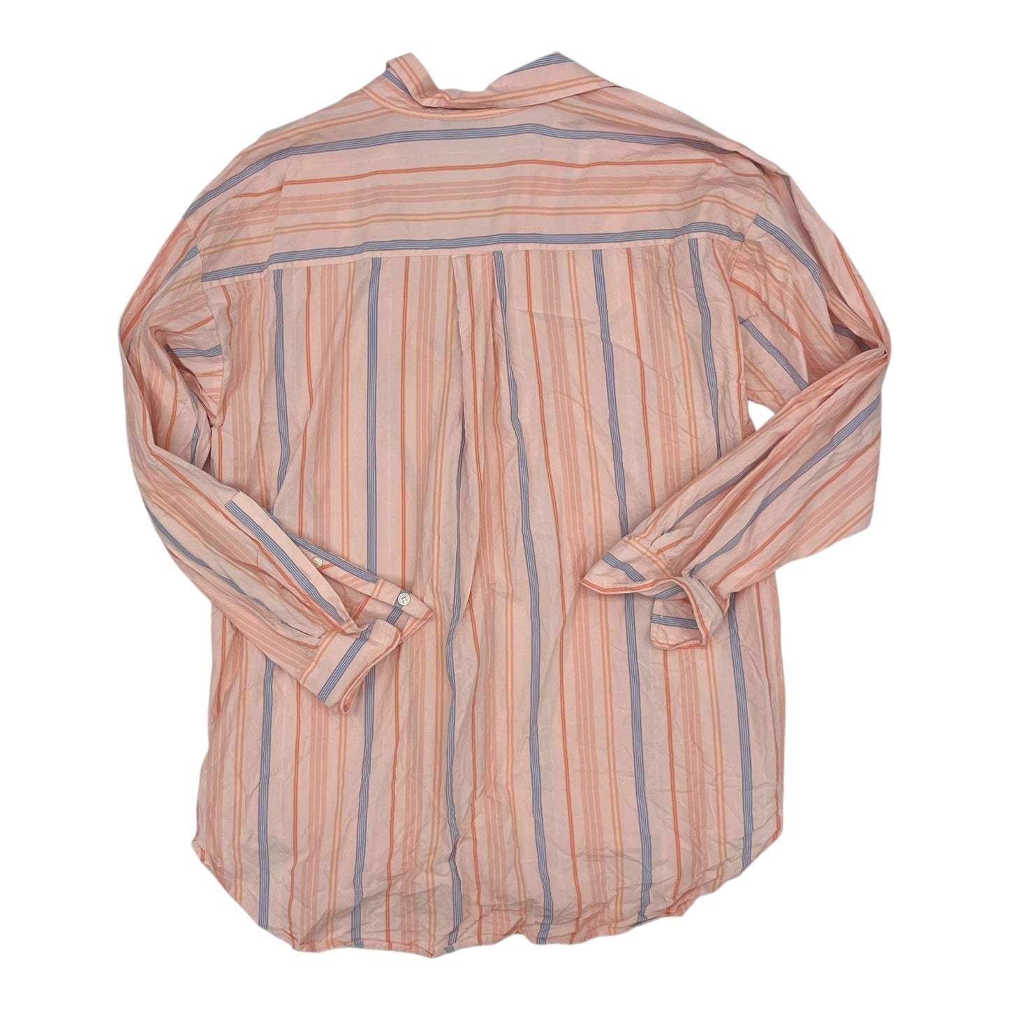 Blouse Ls By Loft In Pink, Size:Xl