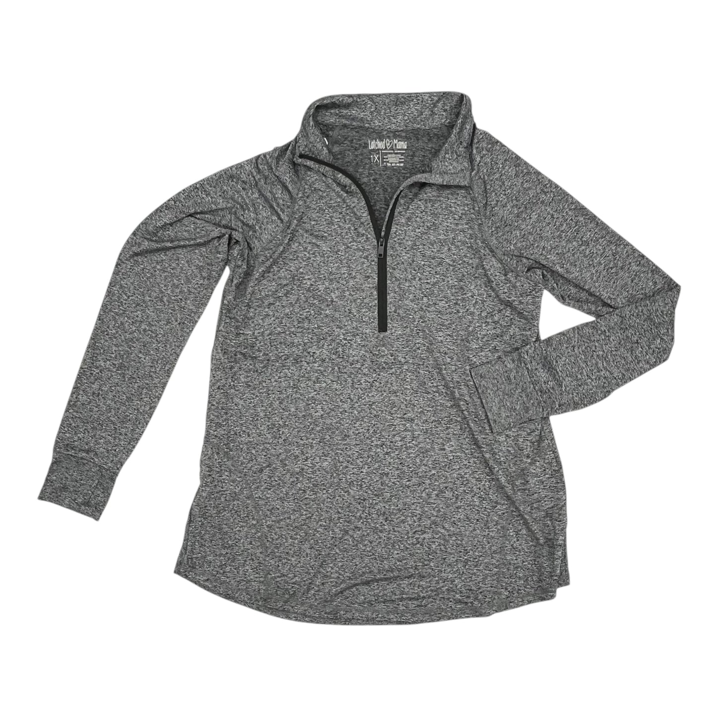 Mat Athletic Top Ls By Cmc In Grey, Size:1X