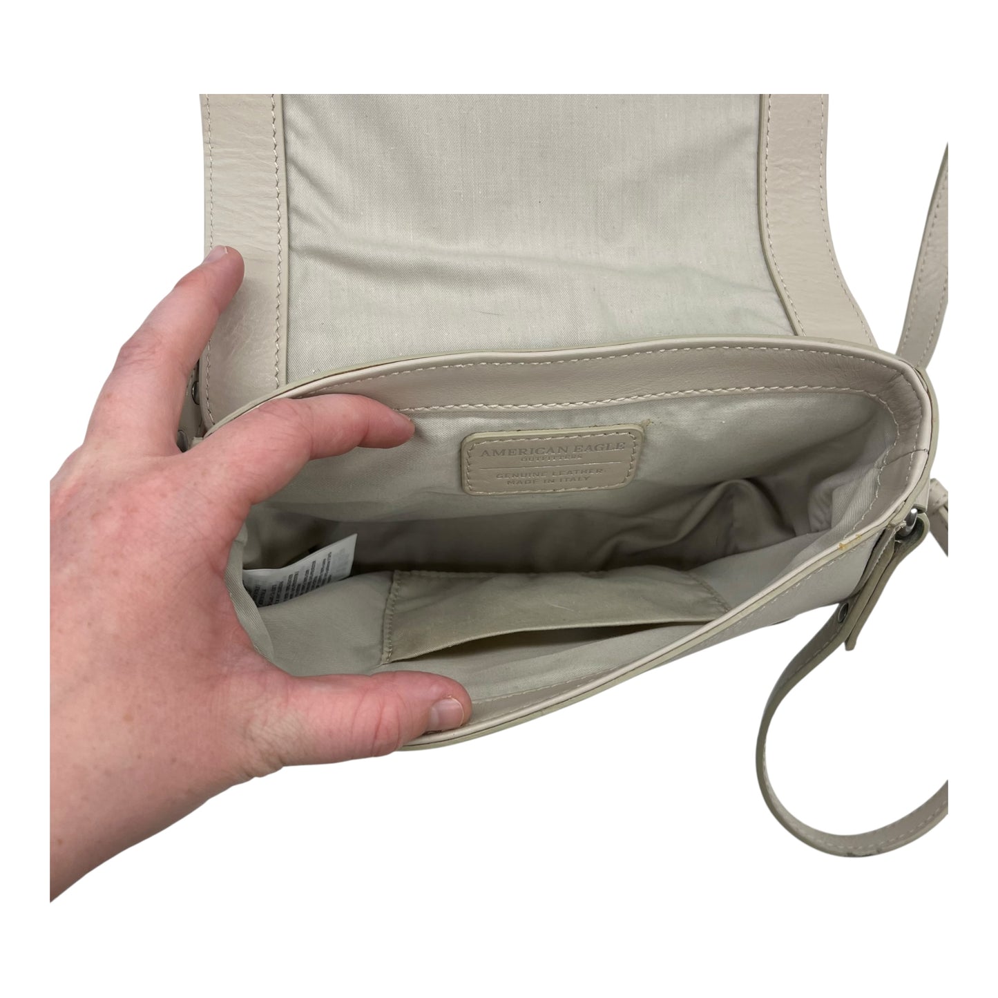 CROSSBODY LEATHER by AMERICAN EAGLE In BEIGE, Size: SMALL