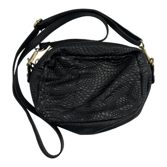 Crossbody Leather By Clothes Mentor In Black, Size:Small