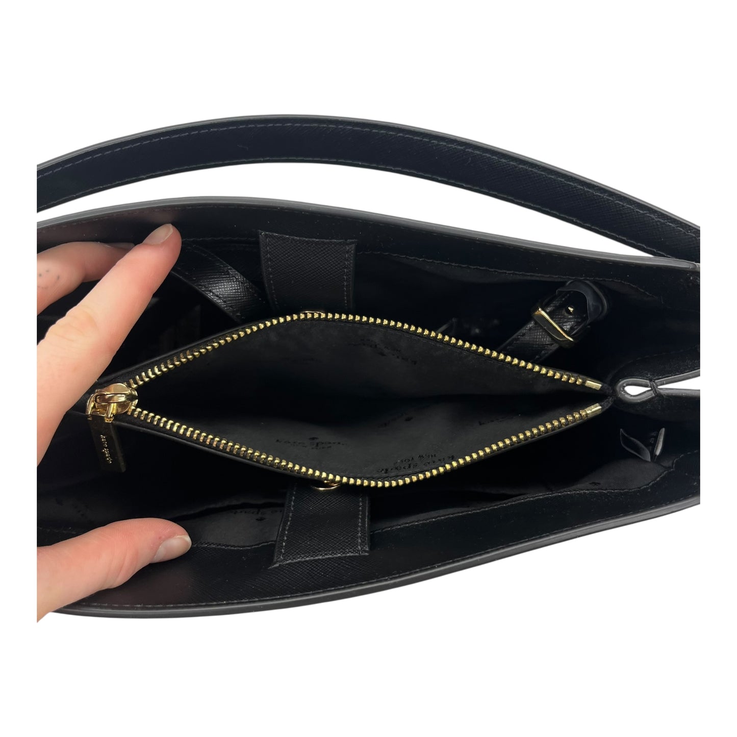Handbag Designer By Kate Spade In Black, Size:Large