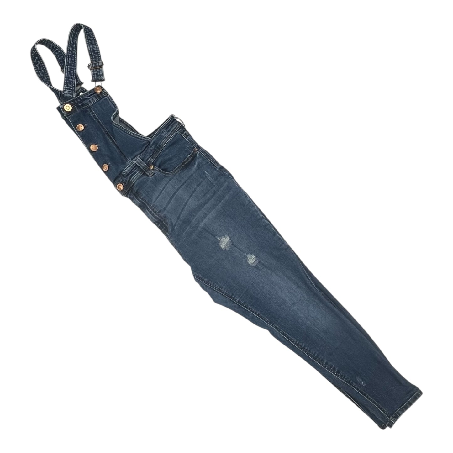 Jumpsuit By Fashion Nova In Blue Denim, Size:2X