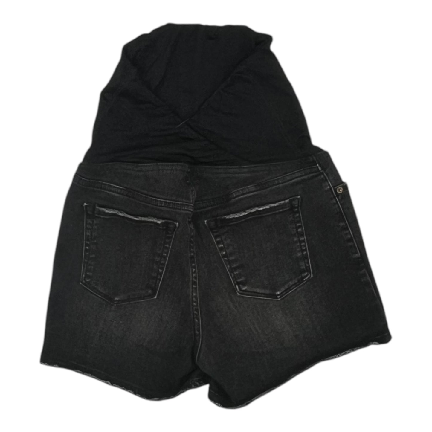 Mat Shorts By Isabel Maternity In Black Denim, Size:2