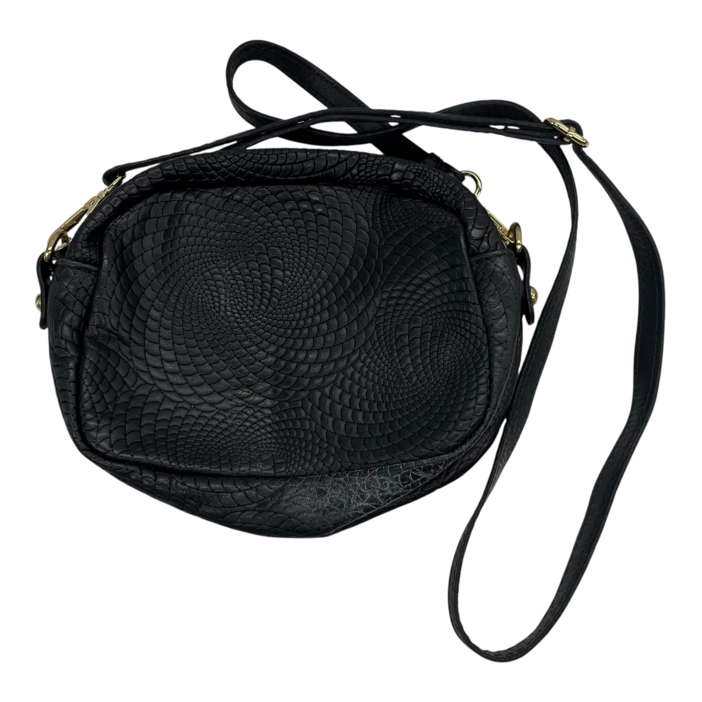 Crossbody Leather By Clothes Mentor In Black, Size:Small