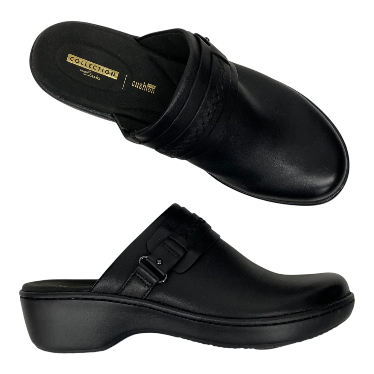 Shoes Heels Platform By Clarks In Black, Size:9.5