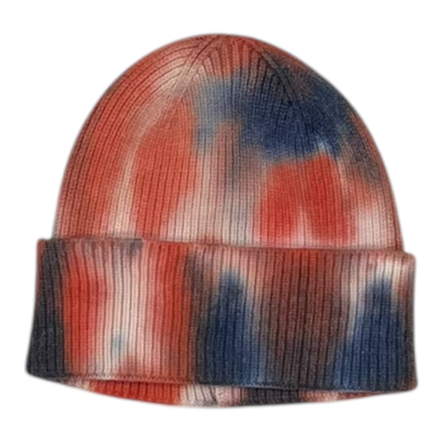Hat Beanie By Clothes Mentor In Blue & Orange