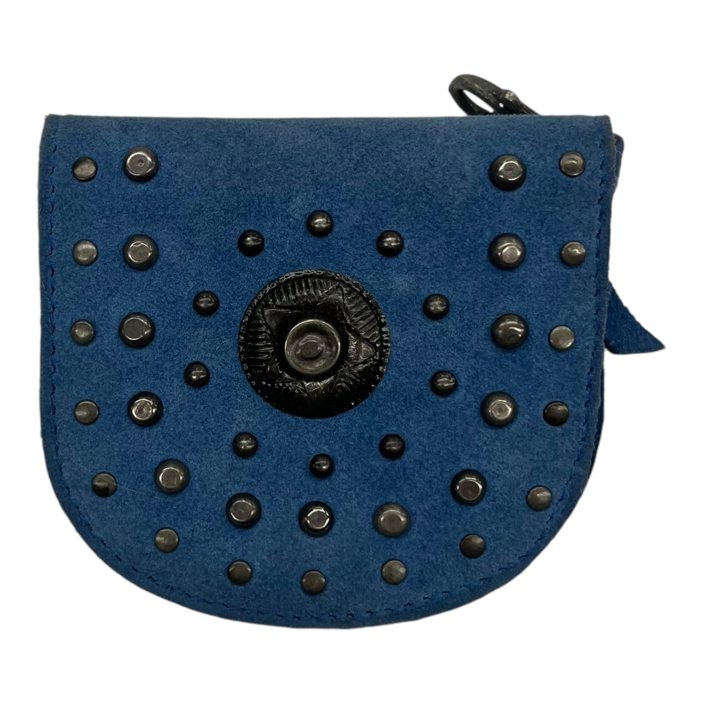 Wallet Leather By Free People In Blue, Size:Small