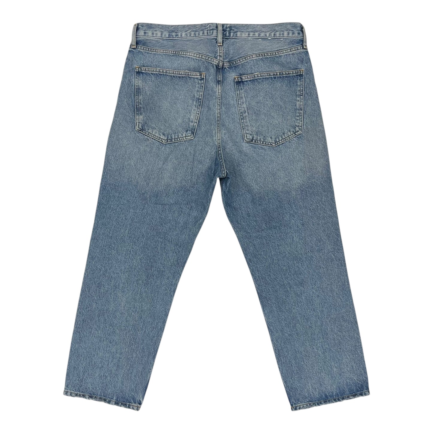 Jeans Straight By Agolde In Blue Denim, Size:10