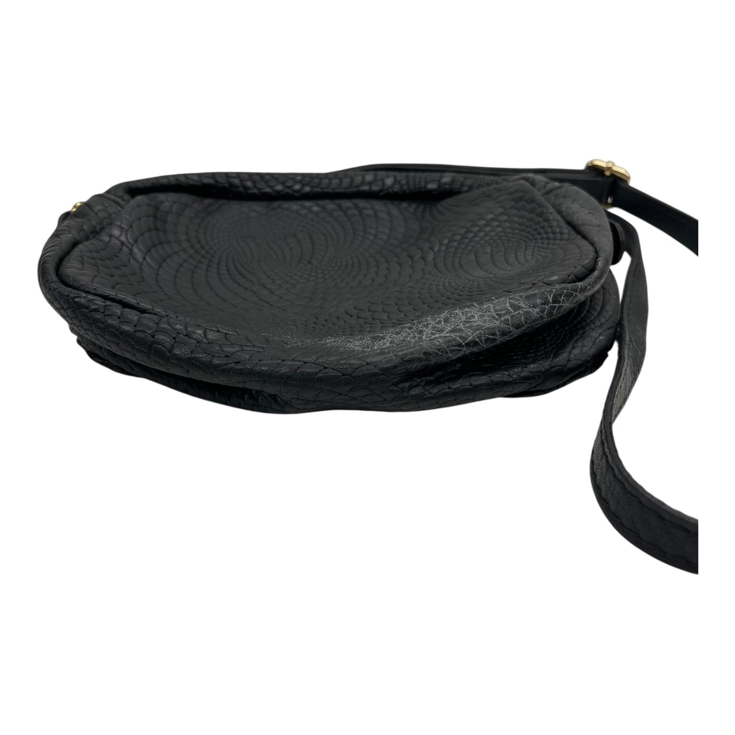 Crossbody Leather By Clothes Mentor In Black, Size:Small