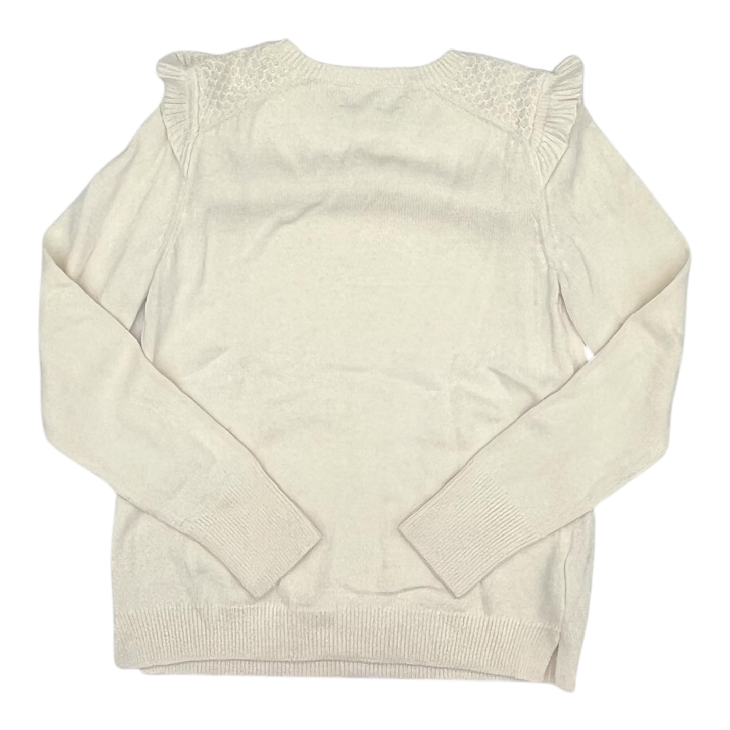 Sweater By Loft In Cream, Size:L