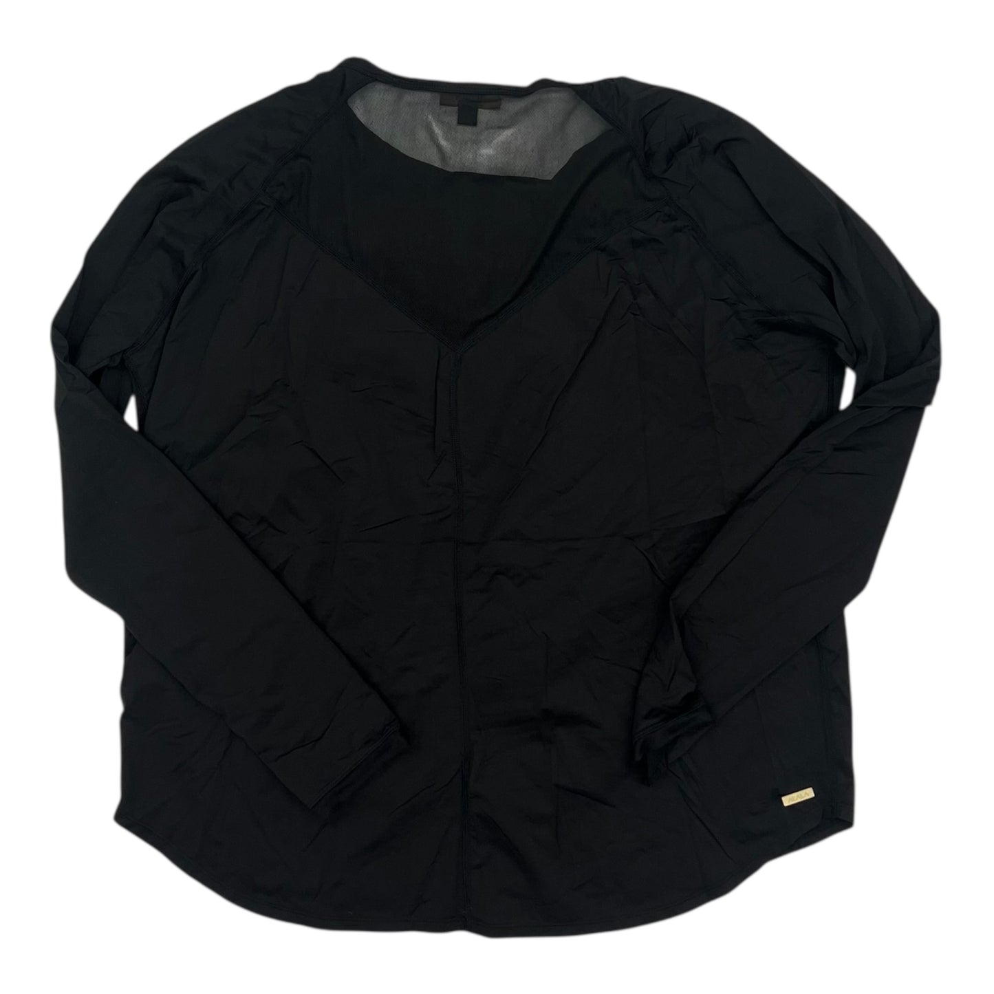 Athletic Top Ls Crewneck By Clothes Mentor In Black, Size:L