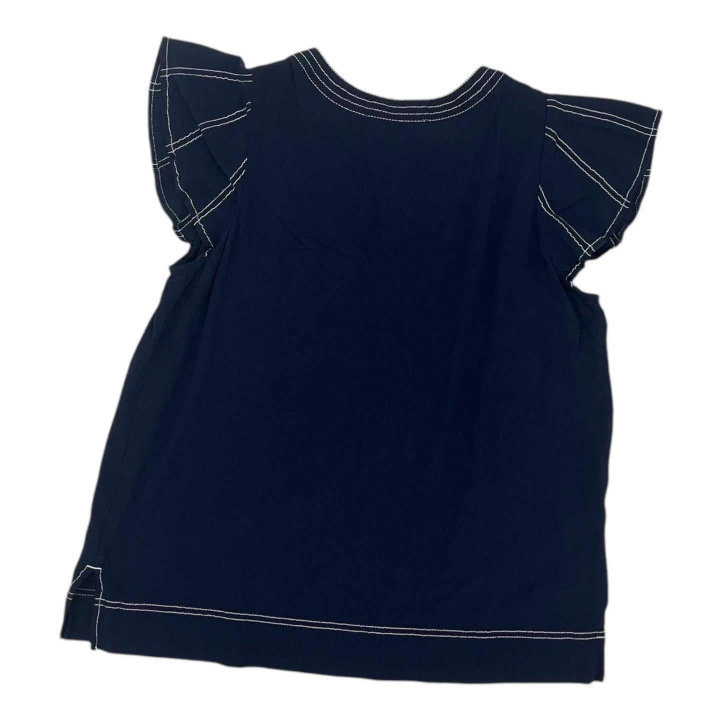 Blouse Ss By Loft In Navy, Size:M