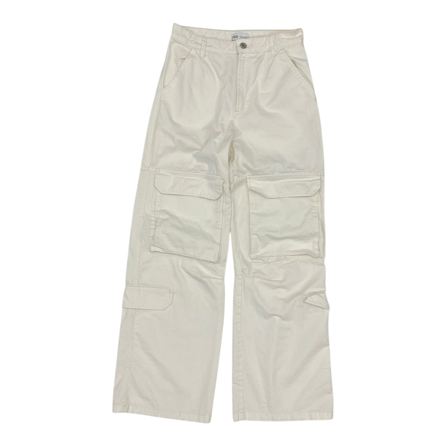 Pants Cargo & Utility By Zara In Cream, Size:6