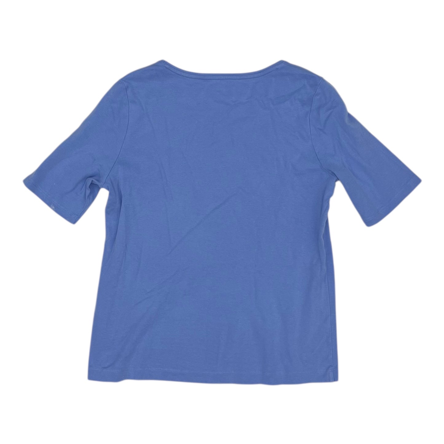 Top Ss Basic By Talbots In Blue, Size:L