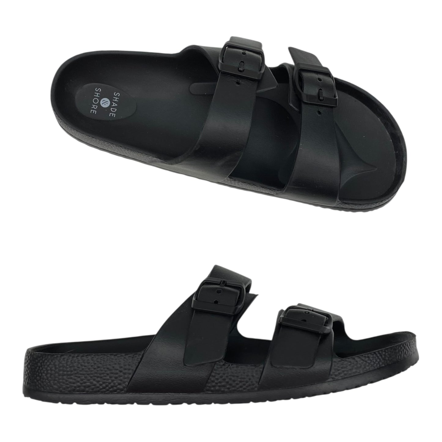 Sandals Flats By Shade & Shore In Black, Size:9
