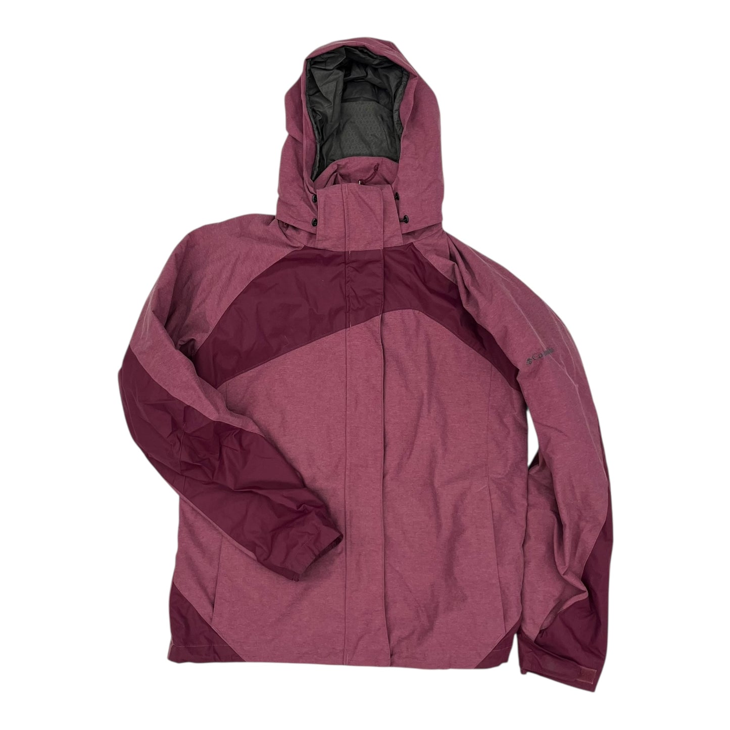 Jacket Windbreaker By Columbia In Maroon, Size:L