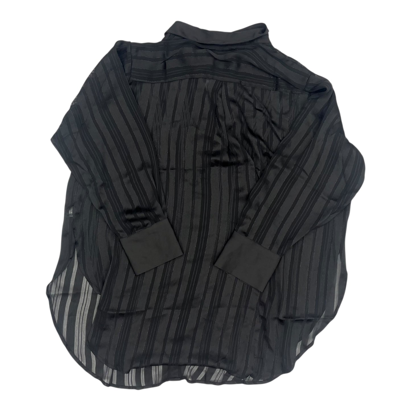 Blouse Ls By Clothes Mentor In Black, Size:3X