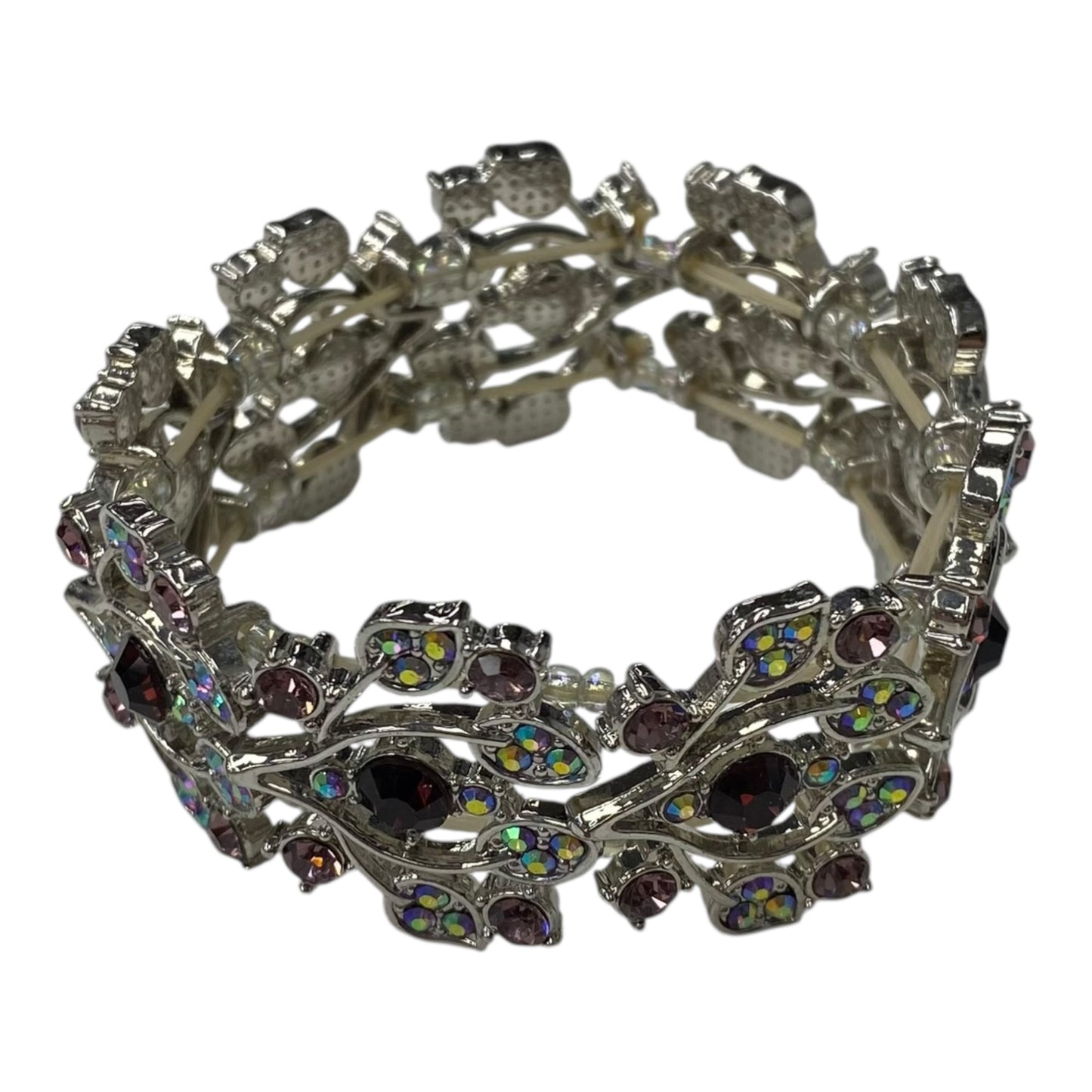 Bracelet Cuff By Clothes Mentor In Pink & Silver