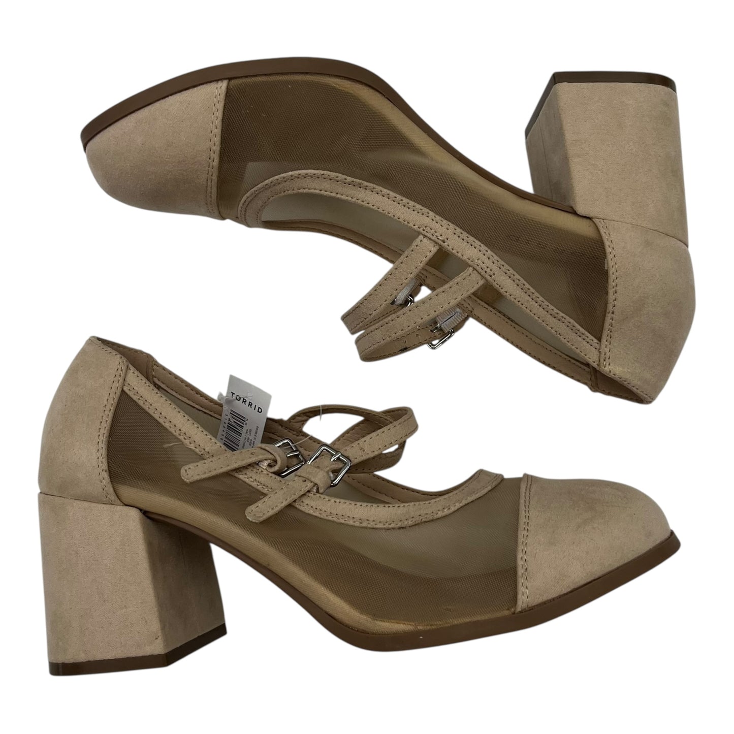 SHOES HEELS BLOCK by TORRID In TAN, Size: 8.5
