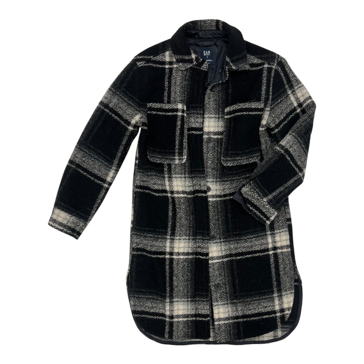 Coat Peacoat By Gap In Black, Size:S