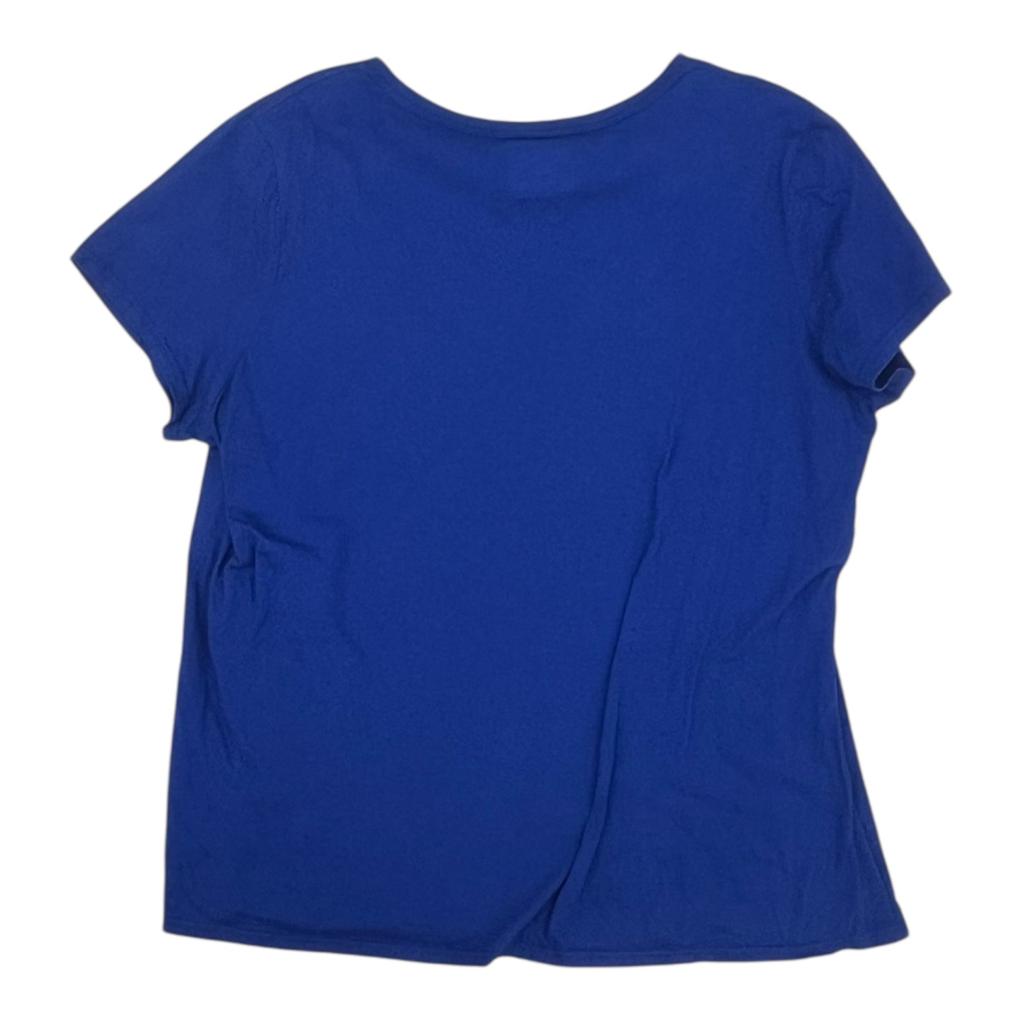 Athletic Top Ss By Majestic In Blue, Size:2X