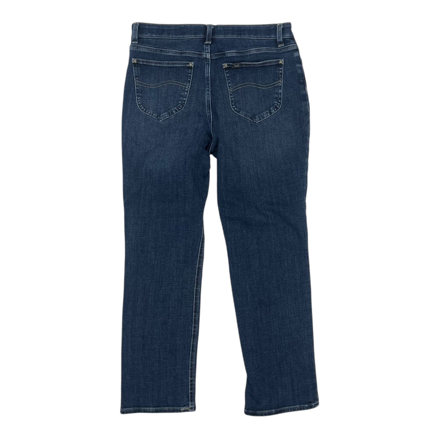 Jeans Straight By Lee In Blue Denim, Size:12P