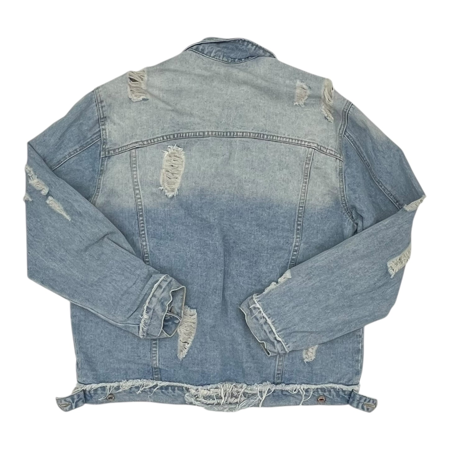 Jacket Denim By Cme In Blue Denim, Size:2X